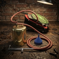 Ensembles de soufflets en cuir avec une chaudière en laiton, une torche, un conduit de chaudière en laiton, un entonnoir en plastique, outil de bijouterie