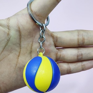 3,8cm Großer Fußball-Schlüsselanhänger Taschenanhänger Basketball Golf Volleyball Rugby Tennis Fußball Sport Werbegeschenke Schlüsselring - Product Image 5