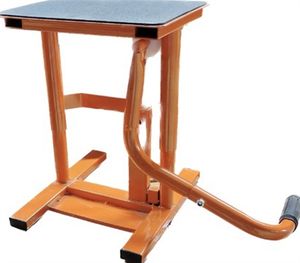 Plateforme de levage pour moto tout-terrain, support de réparation et de changement de pneus, avec cric et support de stationnement - Product Image 3