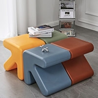 Table à thé moderne en plastique pour la maison, petite console créative et simple pour le salon, la chambre et la salle à manger.