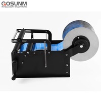 Machine d'étiquetage manuelle de bouteilles rondes en plastique pour boissons, eau, boissons, petites bouteilles rondes simples