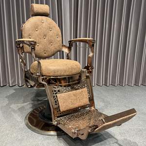 Gül altın kol dayama Styling kuaför Retro şık kral güzellik klasik hidrolik mobilya kuaför berber berber koltuğu - Product Image 3