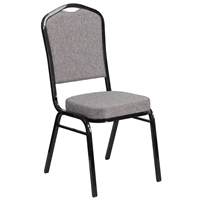 Chaises de salle à manger modernes empilables en tissu rembourré, couleurs personnalisées, cadre doré, design minimaliste, pieds coniques, pour hôtel et extérieur