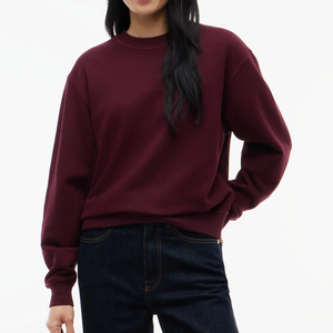 Suéter de Punto con Cuello Redondo para Mujer, Sudadera con Capucha, Informal, de Manga Larga, Ligero, para Uso Diario al Aire Libre, Cómodo - Product Image 3
