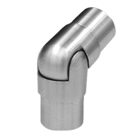 Haute qualité en acier inoxydable antirouille réglable escalier main courante accessoires Tube connecteurs de tuyau coude pivotant raccords de tuyau