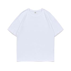 Design Custom Summer Short Sleeve <b>T</b>-shirt Pure Cotton Men's Loose Top Round Neck Solid Color <b>T</b>-shirt - Product Image 5