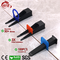 Russie avancée 1.5mm système de carreaux auto-nivelants entretoises en plastique de porcelaine cales Clips accessoires de carreaux de sol de précision