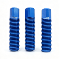 A193-B7 Alloy Steel Fluoropolymer Coated Square Head Fully Threaded Stud Bolt for Heavy Industry Flange Connections