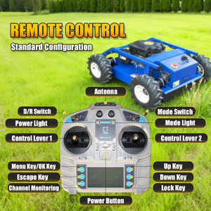 Tondeuse à gazon robotisée agricole automotrice 4 temps 24V télécommandée DIY de qualité industrielle pour coupe d'herbe 13HP - Product Image 4