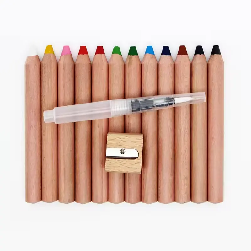 3 In 1 ดินสอสีไม้จัมโบ้วูดี้จัมโบ้หลากสีวูดี้ 3 In 1 ดินสอสีดินสอด้วยกบเหลา