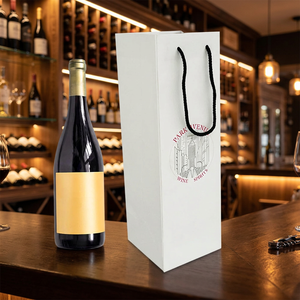 Bolsa de Compras de Vino de Papel Kraft con Impresión Personalizada en Huecograbado, con Materiales Reciclados para Uso Doméstico - Precio Económico al por Mayor - Product Image 2
