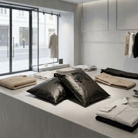 Sacs d'expédition postaux en polyéthylène personnalisés en gros, impression UV, sacs d'expédition pour vêtements, sacs de coursier en plastique noir mat auto-adhésifs