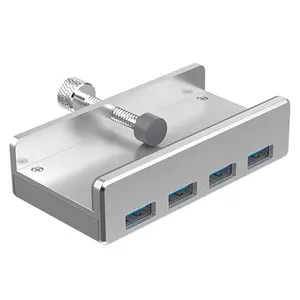 USB 4 port 3.0 hub klip tipi tel splitter alüminyum usb adaptörü çoklu usb bağlantı noktası