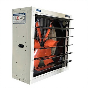 Ventilador de Extracción Cuadrado Industrial de Alto Rendimiento de 1100 mm, de Fibra de Vidrio, 220V/380V, Aspas de Acero Inoxidable, Marca HME Directa de Fábrica - Product Image 1