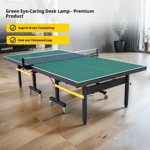Green New Model Foldable Indoor Moveable Portable <strong>Ping</strong> <strong>Pong</strong> <strong>Table</strong> 25mm HDF Manufacturer Wholesale Direct Sale - Product Image 2