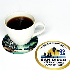 맞춤형 흡수성 종이 바 비어 코스터 원형 사각형 음료 커피 칵테일 글라스 코스터 종이 매트 레스토랑용 - Product Image 6