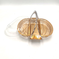 Nouveau produit JY-T8523 – Panier en plastique or et argent pour chocolats, snacks et petits gâteaux – Vente chaude directe usine
