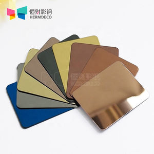 Dimensioni personalizzate 300 serie SS 304/201 finitura a specchio anodizzato 4x8 decorativo in acciaio inossidabile finitura oro - Product Image 3