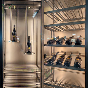 Armoire de présentation de vin commerciale à température constante en acier inoxydable de luxe, finition brossée mate, certifiée CE, thermoélectrique - Product Image 2