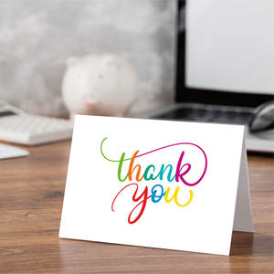 Stampa personalizzata Logo Design carta Kraft biglietto di auguri di buon compleanno per la promozione - Product Image 3