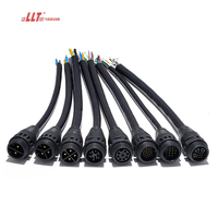 LLT M25 DC AC 4pin IP67 IP65 Connecteur de câble de lumière LED à vis étanche pour ebike