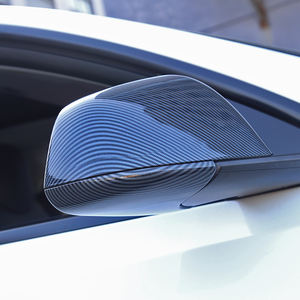 Cubierta de Espejo Retrovisor Lateral de Fibra de Carbono para Automóvil, para Tesla Model 3 Model Y, Accesorios Exteriores para Automóvil, Cubierta de Espejo Retrovisor Lateral ABS - Product Image 3