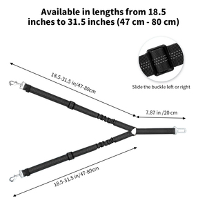 Arnés de seguridad de nailon retráctil ajustable 2 en 1 <span class=keywords><strong>para</strong></span> <span class=keywords><strong>coche</strong></span>, cinturón de seguridad reflectante <span class=keywords><strong>para</strong></span> <span class=keywords><strong>perros</strong></span> y gatos <span class=keywords><strong>para</strong></span> asiento trasero de vehículo - Product Image 4
