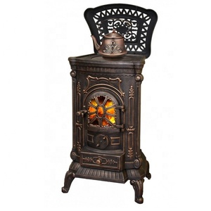 <span class=keywords><strong>Stufa</strong></span> a Legna <span class=keywords><strong>Vintage</strong></span> <span class=keywords><strong>in</strong></span> <span class=keywords><strong>Ghisa</strong></span> Stile Western con Design Caminetto, Durevole ed Ecologica per Uso Interno - Product Image 3