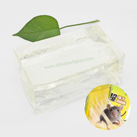 Colle thermofusible pour tapis anti-insectes et souris, colle thermofusible blanche transparente à bonne fluidité et longue durée de tenue