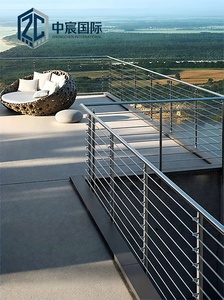 Zhongchen Waterproof Black Aluzinc <strong>Steel</strong> Anti-Slip Balcony <strong>Stair</strong> Handrail System Modern Durable Safety <strong>Railing</strong> <strong>Design</strong> - Product Image 2