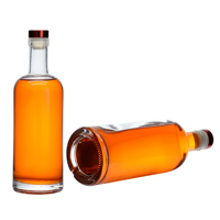 Botol Kaca Kustom Edisi Terbatas Untuk Minuman Keras, Wadah Alkohol Kosong Mewah, Kemasan Merek Premium Edisi Khusus