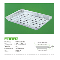 Grande plaque de cuisson rectangulaire jetable en aluminium pour barbecue, idéale pour la viande lors des grillades en extérieur