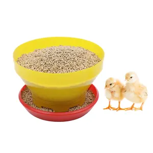 Chicken farm breeding great choice plastic Automatic Turbo Broiler Day Old Baby Chick Feeder Pan