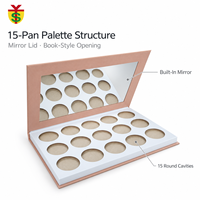 Boîte en carton gaufré pour fards à paupières, emballage magnétique pliable pour cosmétiques, palette de maquillage, miroir, emballage vide pour fards à paupières