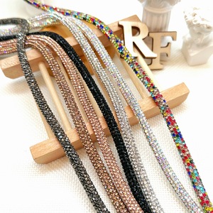 의류 액세서리 용 3mm,4mm,5mm,6mm 라인 석 면 코드 신발 용 라인 석 튜브 라인 석 라운드 스트립 - Product Image 6