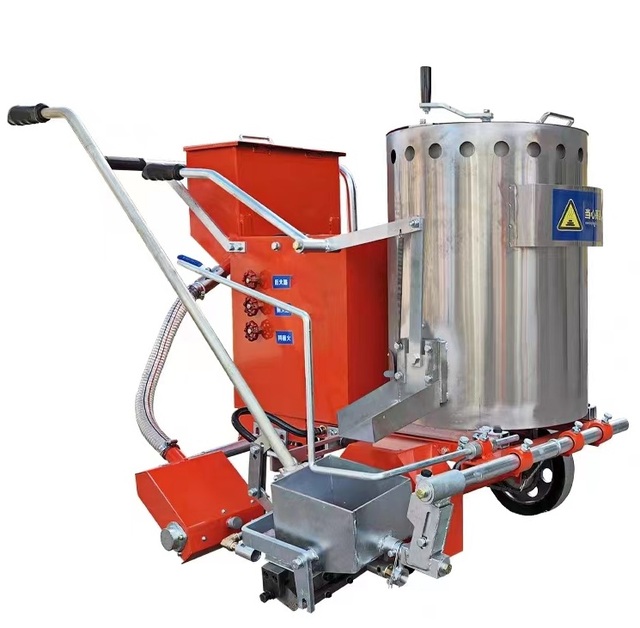 OFEITE Traffic Zebra Crossing Line Painting Hand Push Gasoline Engine Pump Thermoplastic Road Marking Machine Easy Maintenance