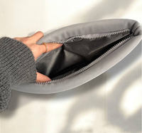 Sac de maquillage en néoprène matelassé avec fermeture éclair, personnalisé avec logo, pour cosmétiques et soins de la peau, rembourré en coton, vente en gros 2026