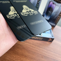 Protecteur d'écran noir King Kong en verre trempé antistatique anti-rayures ESD de haute qualité pour iPhone 16 Pro Max