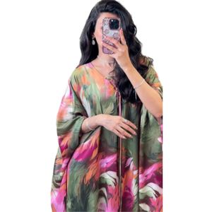 Venta Directa de Fábrica, Caftán Estampado de Oriente Medio, Vestido Largo de Manga Media, Vestidos de Noche para Mujer, Moda - Product Image 2