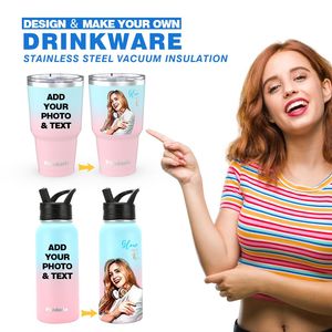 New Arrival 40OZ Custom Logo 304 Stainless Steel Thermos <strong>Mug</strong> <strong>With</strong> <strong>Straw</strong> Large Ice Cup Car Portable Handle <strong>Insulated</strong> Tumbler - Product Image 3