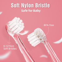 Brosse à dents électrique pour bébé approuvée BSCI OEM SG-976G, blanche et colorée, avec lumière, marque privée, brosse amusante pour enfants