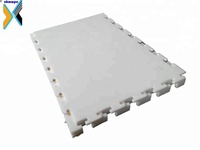 Tapis de tir de hockey en UHMWPE autolubrifiant pour intérieur 1500x750x3mm avec logo personnalisé pour des performances optimales en hockey sur glace Blanc/Bleu/Noir