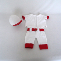 3pcs Handmade Baby Summer Aladdin Style Outfit Newborn Photography Hat Romper Jumpsuit Studio Accessory Kit