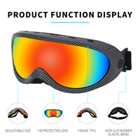 OEM 7033 vente en gros de nouvelles lunettes de ski de sécurité personnalisées de haute qualité pour le sport lunettes de snowboard lunettes de neige