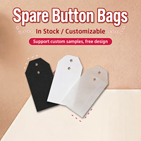 Pochette en papier personnalisée avec logo, sac à boutons, sac à boutons de rechange pour vêtements, sac pour étiquettes de vêtements