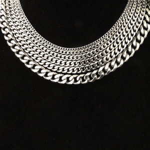 European American Hip Hop Titanium Steel Chunky Chain Necklace 316L Eco Friendly Simple Versatile Gift Jewelry - Product Image 3