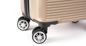 Ensemble de bagages CELIMS en néoprène à roulettes, 3 pièces, grande taille, cabine moyenne, 55x35x25 cm, 65 cm, 75 cm |   Paquet de 3 champagnes - Product Image 3