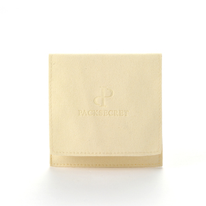 Bolsa de Joyería Simple de Microfibra PackSecret, con Logotipo Personalizado en Relieve, para Exhibición de Pulseras, Anillos, Collares, Embalaje de Regalo - Product Image 4