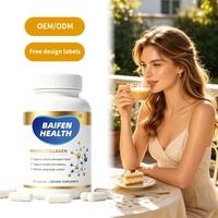 Capsules de collagène marin tripeptide antioxydant à absorption élevée, marque privée OEM/ODM, soutien nutritionnel beauté naturel végétalien pour