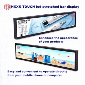 Hxxk cảm ứng kỹ thuật số biển và hiển thị thương hiệu các nhà sản xuất thanh LCD hiển thị siêu rộng thanh quảng cáo màn hình kéo dài - Product Image 5